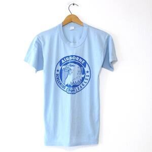 Vintage Airborne Screaming Eagles T Shirt Small